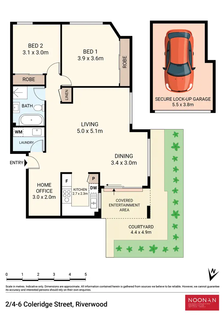 Floorplan of Homely apartment listing, 2/4-6 Coleridge Street, Riverwood NSW 2210
