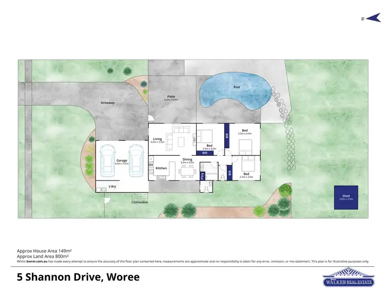 Floorplan of Homely house listing, 5 Shannon Drive, Woree QLD 4868
