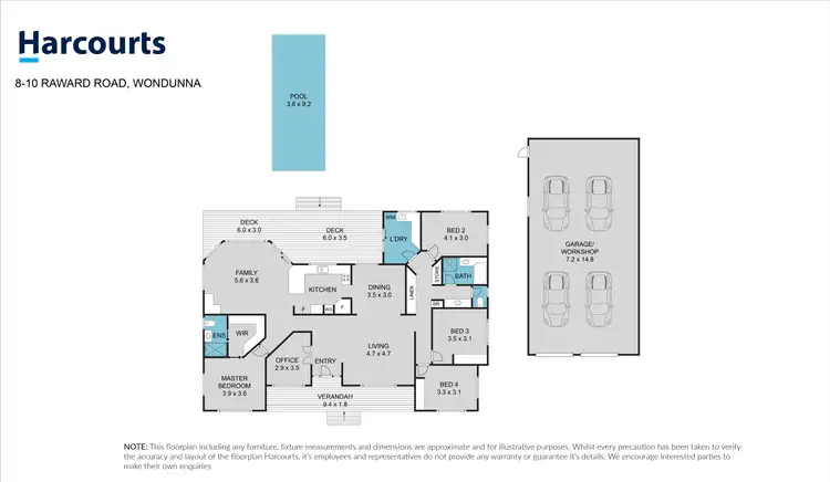 Floorplan of Homely house listing, 8-10 Raward Road, Wondunna QLD 4655