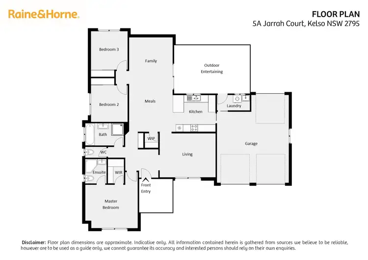 Floorplan of Homely house listing, 5A Jarrah Court, Kelso NSW 2795