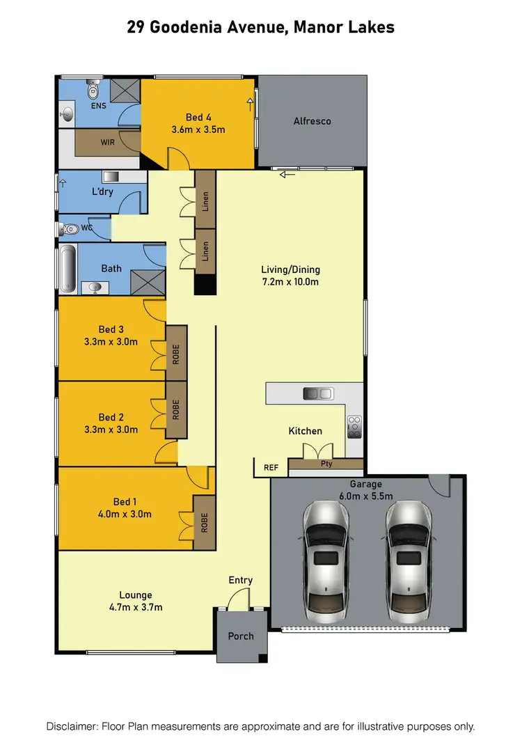 Floorplan of Homely house listing, 29 Goodenia Avenue, Manor Lakes VIC 3024