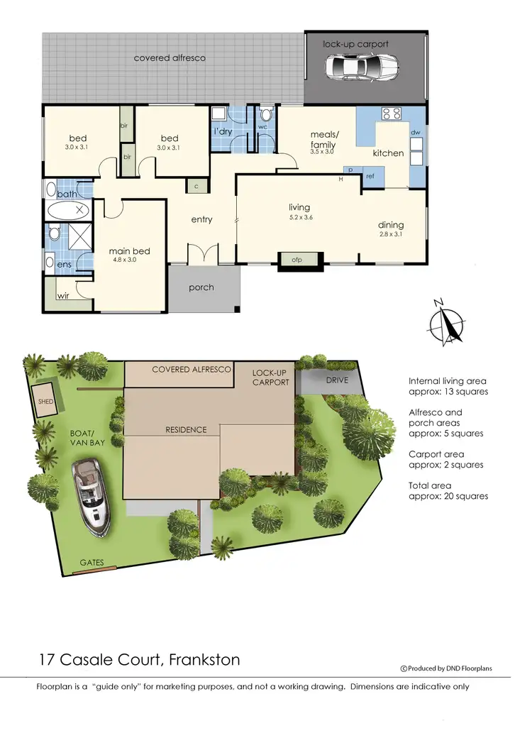 Floorplan of Homely house listing, 17 Casale Court, Frankston VIC 3199