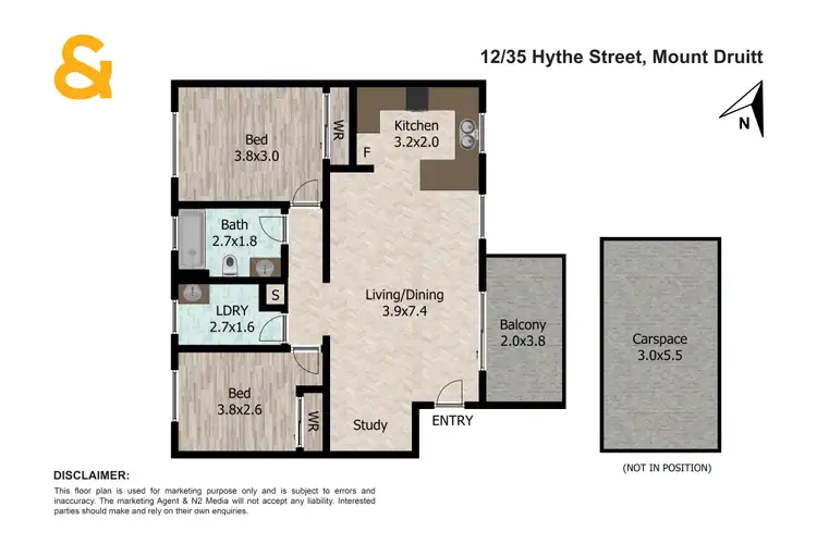 Floorplan of Homely apartment listing, 12/35 Hythe Street, Mount Druitt NSW 2770