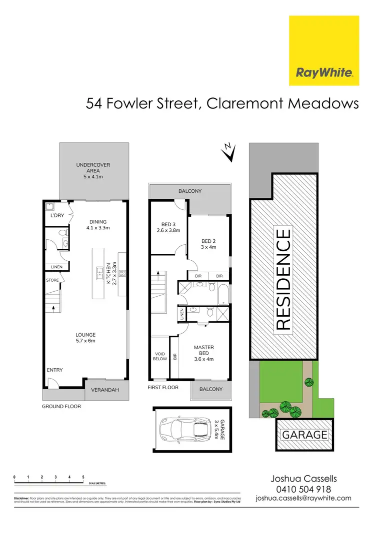 Floorplan of Homely semi-detached listing, 54 Fowler Street, Claremont Meadows NSW 2747