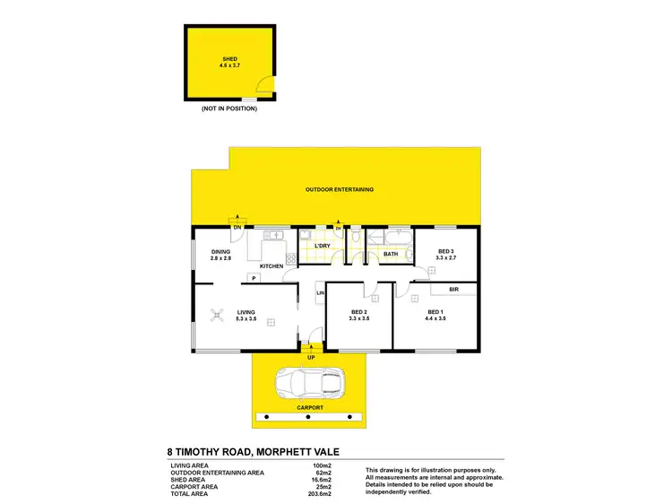 Floorplan of Homely house listing, 8 Timothy Road, Morphett Vale SA 5162