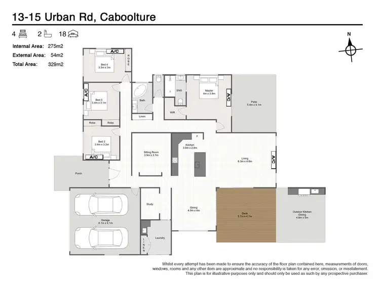 Floorplan of Homely house listing, 13-15 Urban Road, Caboolture QLD 4510
