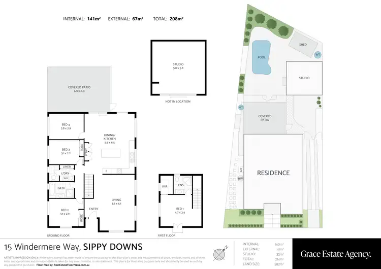 Floorplan of Homely house listing, 15 Windermere Way, Sippy Downs QLD 4556