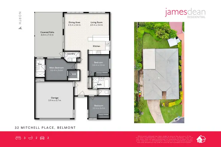 Floorplan of Homely house listing, 32 Mitchell Place, Belmont QLD 4153