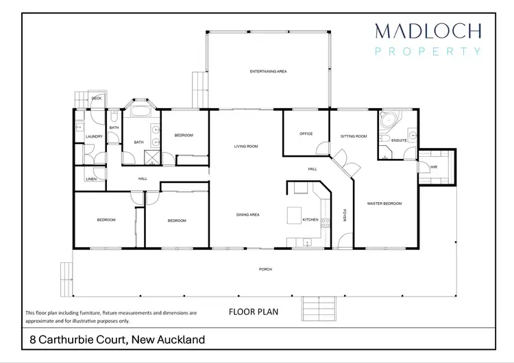 Floorplan of Homely house listing, 8 Carthurbie Court, New Auckland QLD 4680