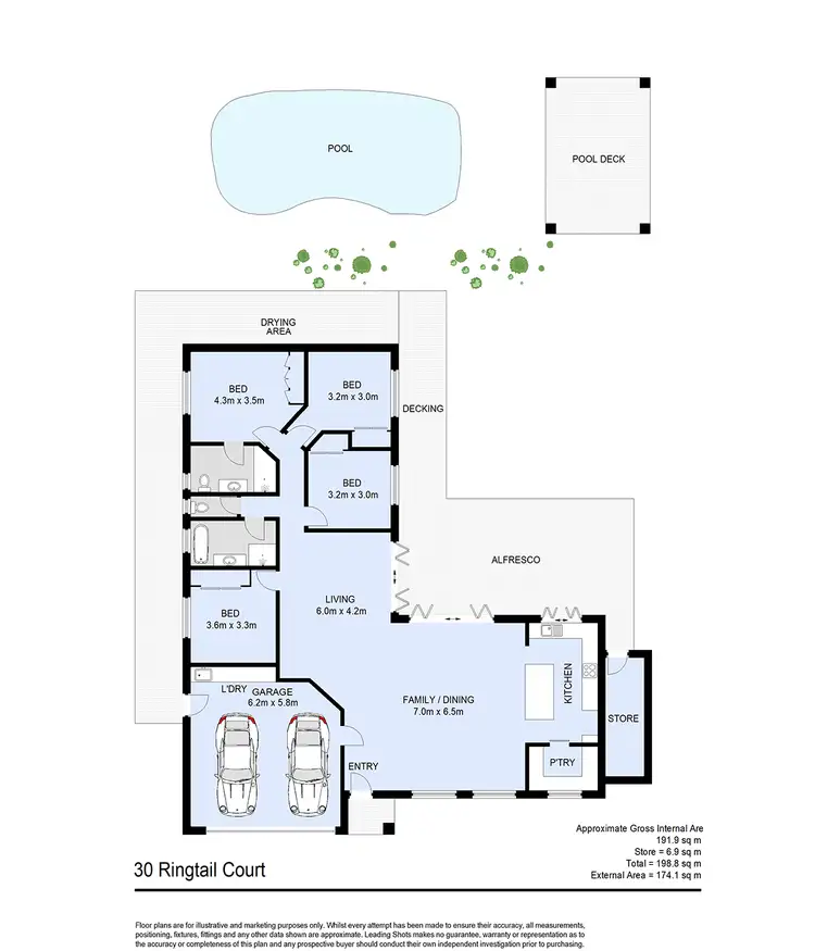 Floorplan of Homely house listing, 30 Ringtail Court, Narangba QLD 4504