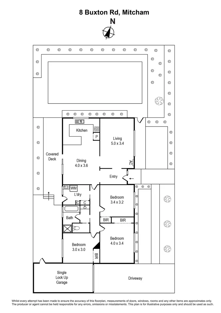 Floorplan of Homely house listing, 8 Buxton Road, Mitcham VIC 3132