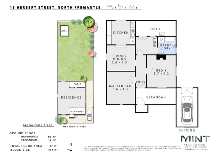 Floorplan of Homely house listing, 15 Herbert Street, North Fremantle WA 6159