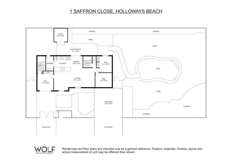 Floorplan of Homely house listing, 1 Saffron Close, Holloways Beach QLD 4878