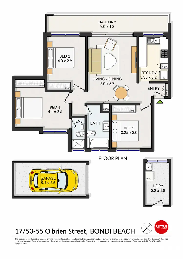 Floorplan of Homely house listing, 17/53-55 O'Brien Street, Bondi Beach NSW 2026