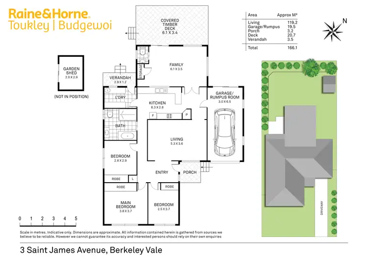 Floorplan of Homely house listing, 3 St James Avenue, Berkeley Vale NSW 2261