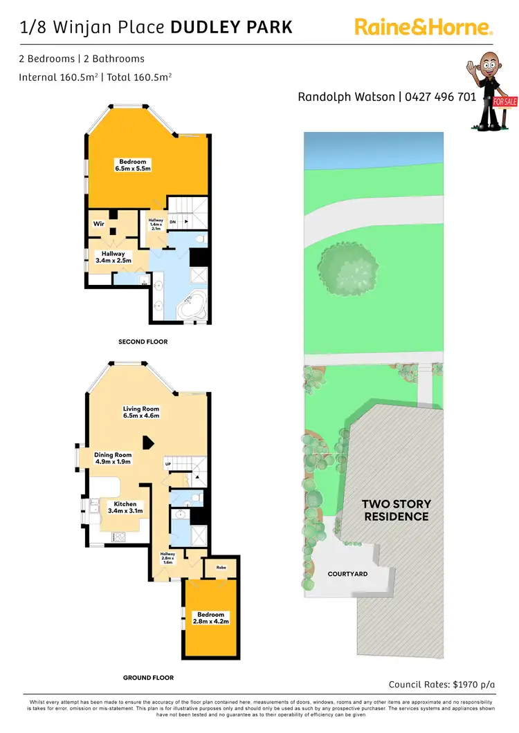 Floorplan of Homely townhouse listing, 1/8 Winjan Place, Dudley Park WA 6210