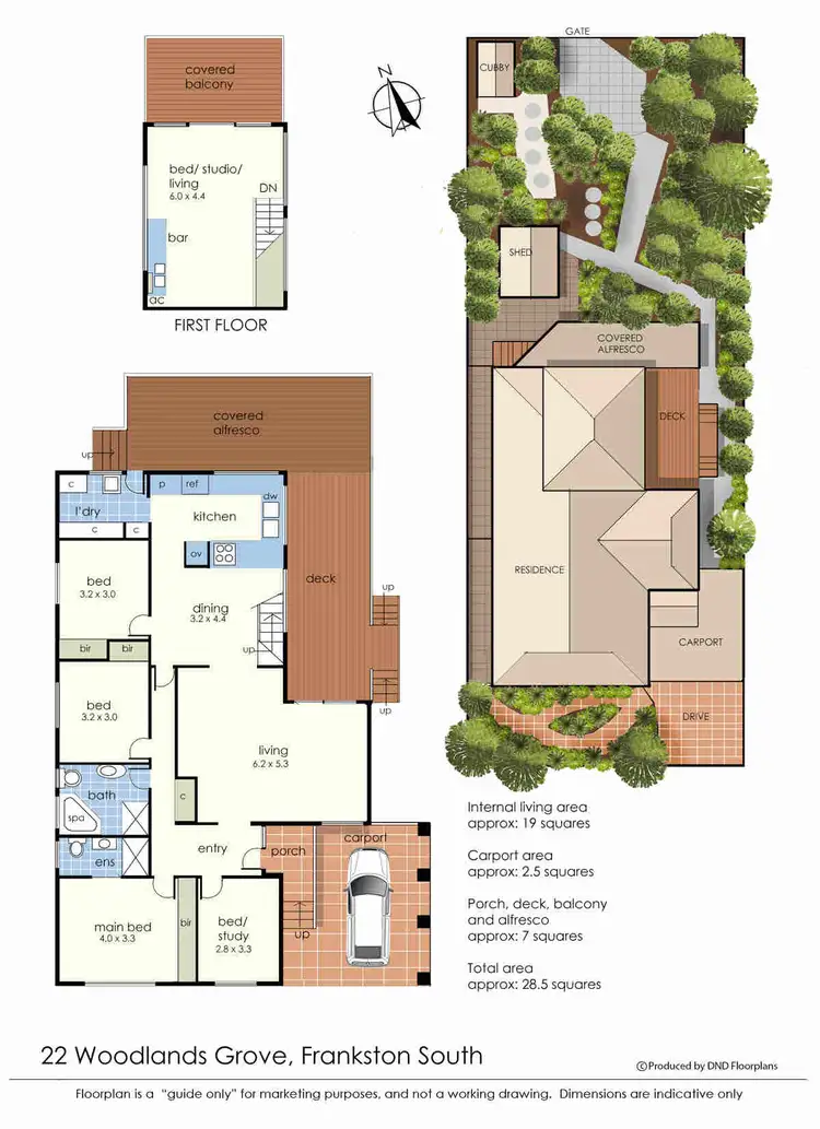 Floorplan of Homely house listing, 22 Woodlands Grove, Frankston VIC 3199