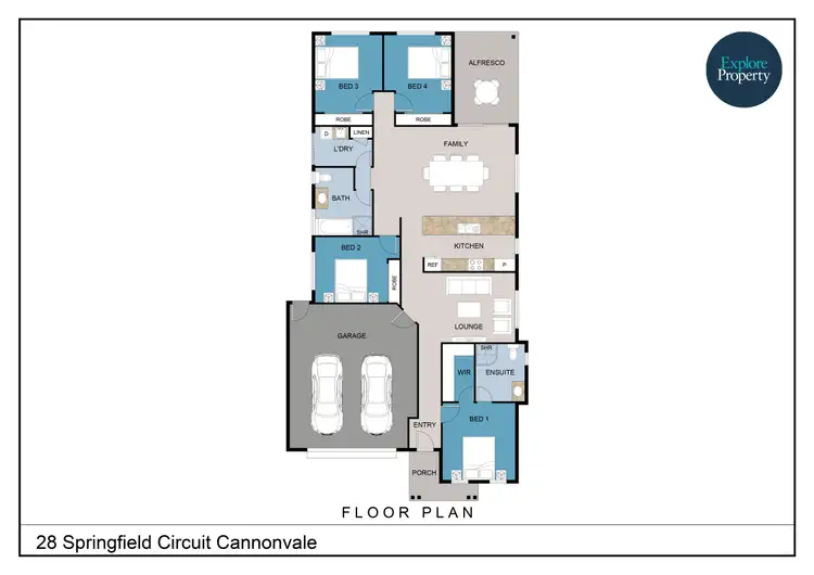 Floorplan of Homely house listing, 28 Springfield Circuit, Cannonvale QLD 4802
