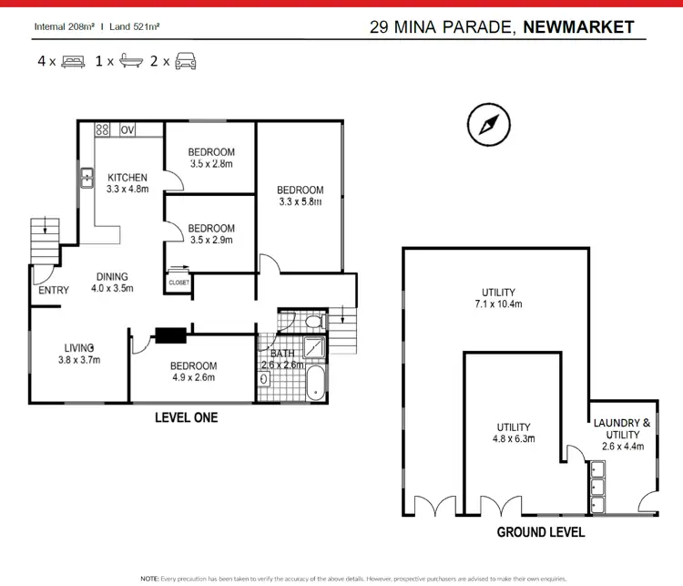 Floorplan of Homely house listing, 29 Mina Parade, Newmarket QLD 4051