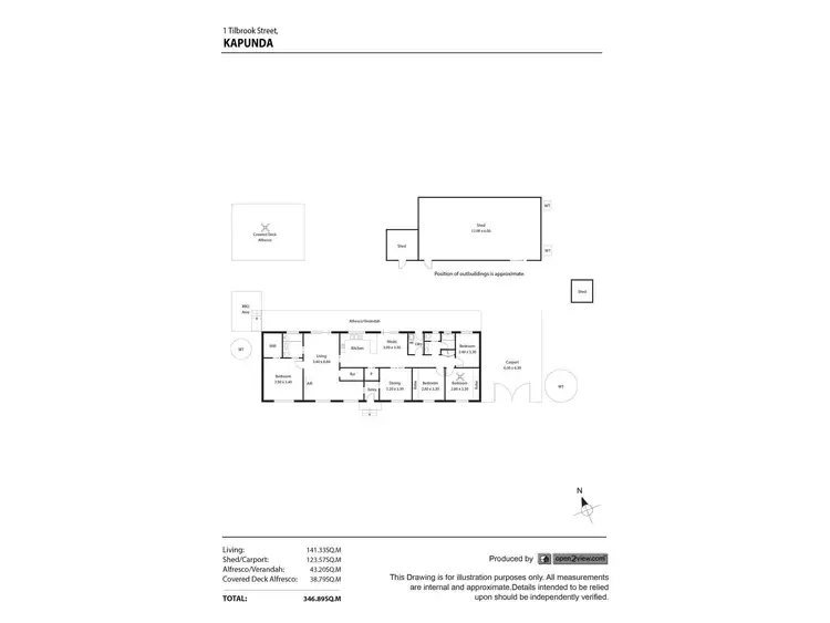 Floorplan of Homely house listing, 1 Tilbrook Street, Kapunda SA 5373