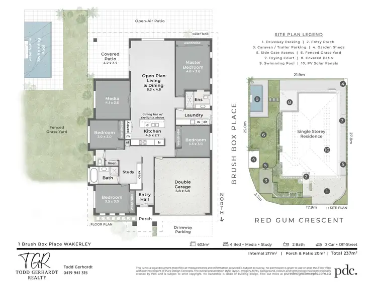 Floorplan of Homely house listing, 1 Brush Box Place, Wakerley QLD 4154