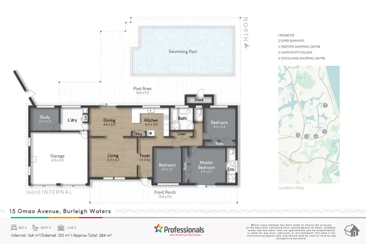 Floorplan of Homely house listing, 15 Omao Avenue, Burleigh Waters QLD 4220