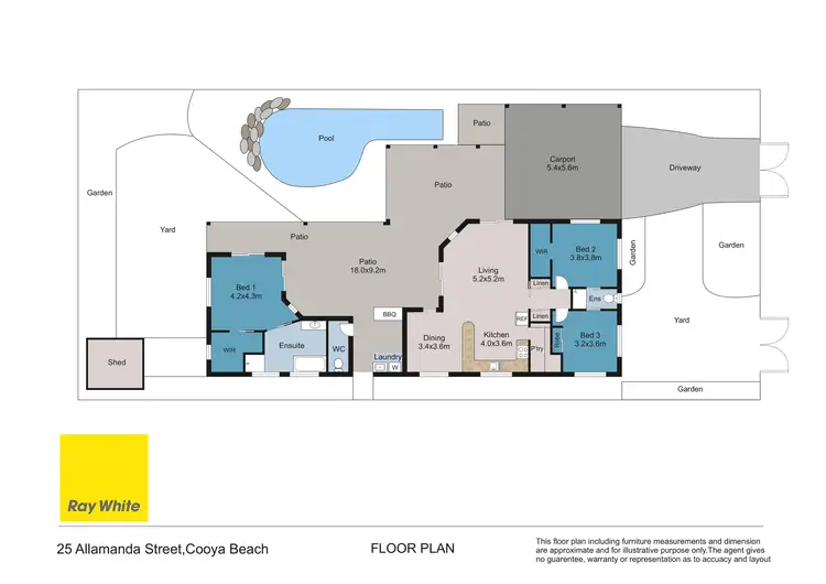 Floorplan of Homely house listing, 25 Allamanda Street, Cooya Beach QLD 4873
