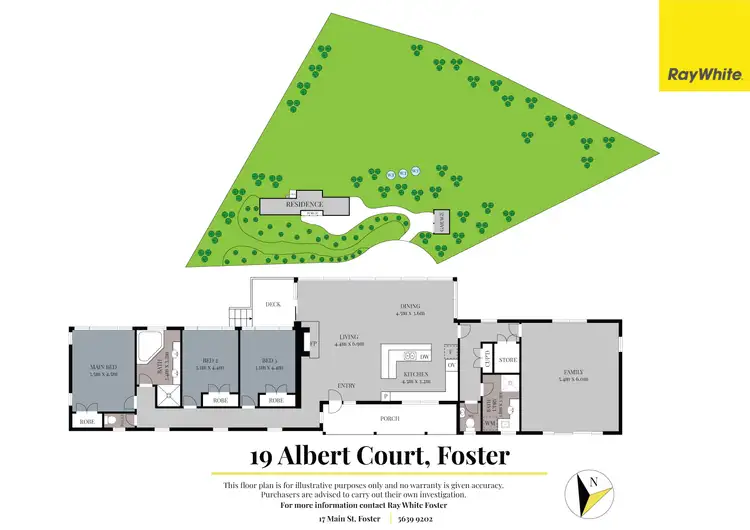 Floorplan of Homely house listing, 19 Albert Court, Foster VIC 3960