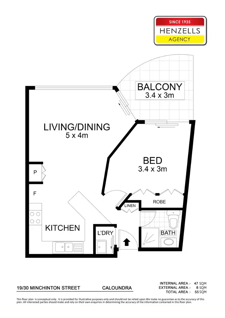Floorplan of Homely unit listing, 19/30 Minchinton Street, Caloundra QLD 4551