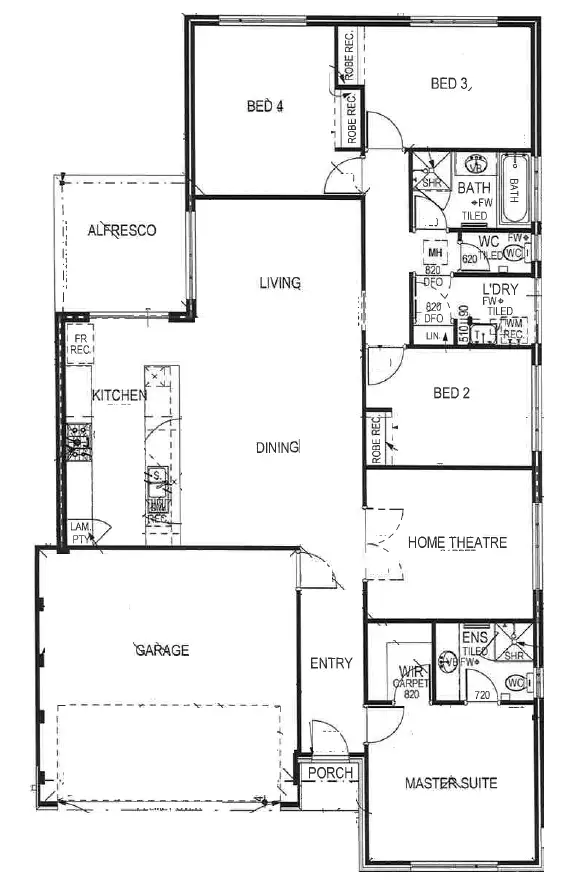 Floorplan of Homely house listing, 5 Primrose Loop, Byford WA 6122