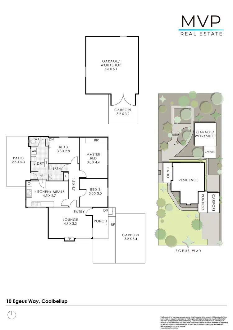 Floorplan of Homely house listing, 10 Egeus Way, Coolbellup WA 6163
