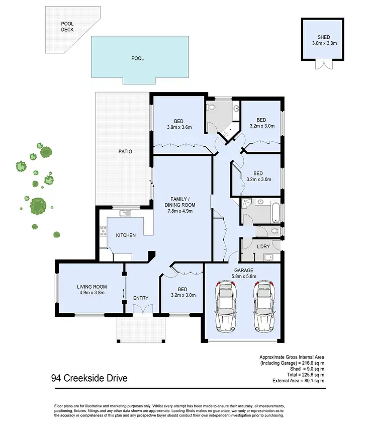 Floorplan of Homely house listing, 94 Creekside Drive, Narangba QLD 4504