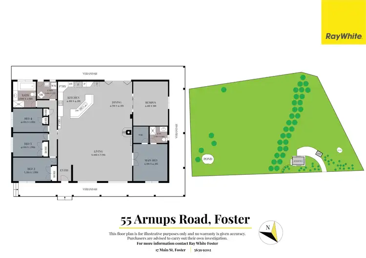 Floorplan of Homely rural property listing, 55 Arnups Rd, Foster VIC 3960