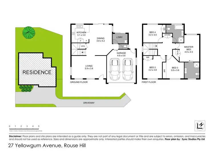 Floorplan of Homely house listing, 27 Yellowgum Avenue, Rouse Hill NSW 2155