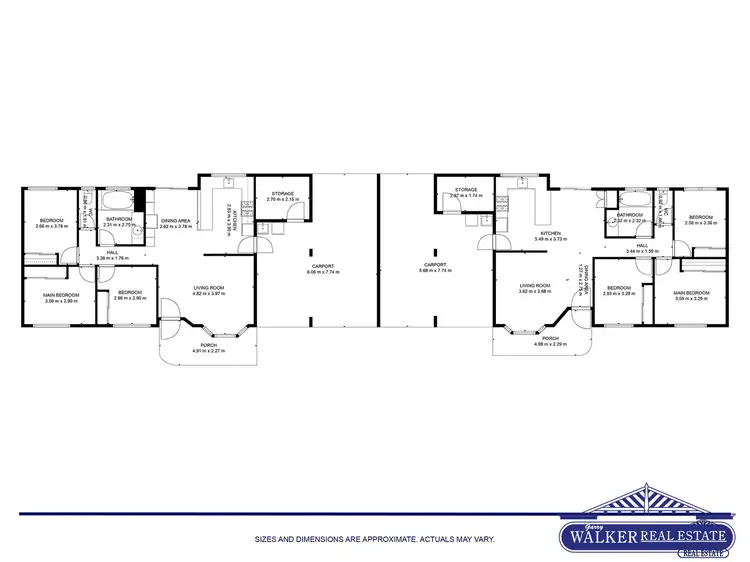 Floorplan of Homely semi-detached listing, 3 Pandora Close, Bentley Park QLD 4869