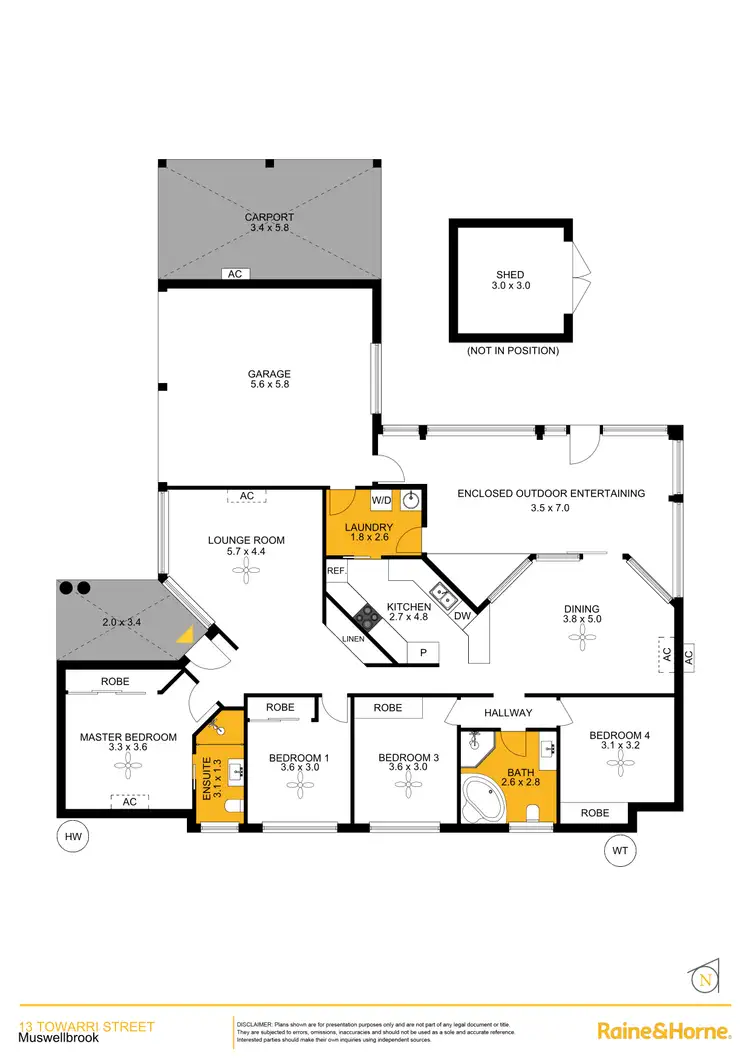 Floorplan of Homely house listing, 13 Towarri Street, Muswellbrook NSW 2333