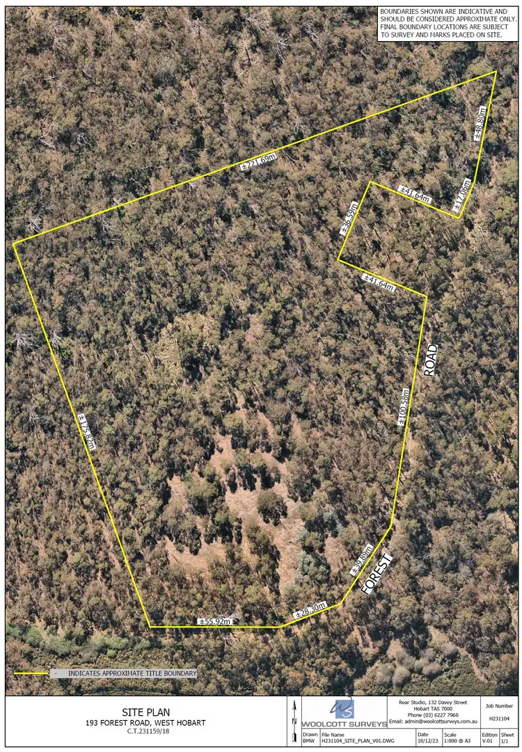 Floorplan of Homely land listing, 193 Forest Road, West Hobart TAS 7000