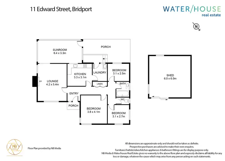 Floorplan of Homely house listing, 11 Edward Street, Bridport TAS 7262