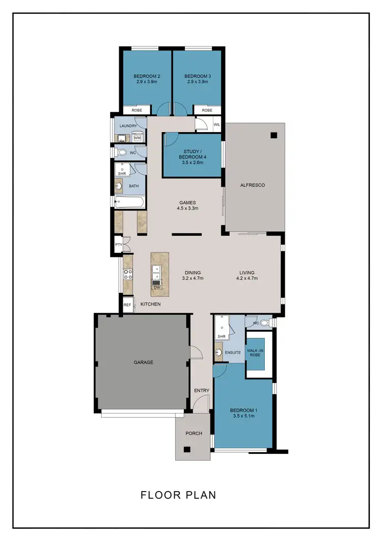 Floorplan of Homely house listing, 3 Shepparton Boulevard, Byford WA 6122