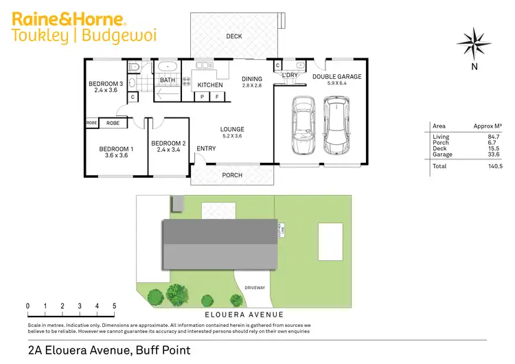 Floorplan of Homely house listing, 2a Elouera Ave, Buff Point NSW 2262