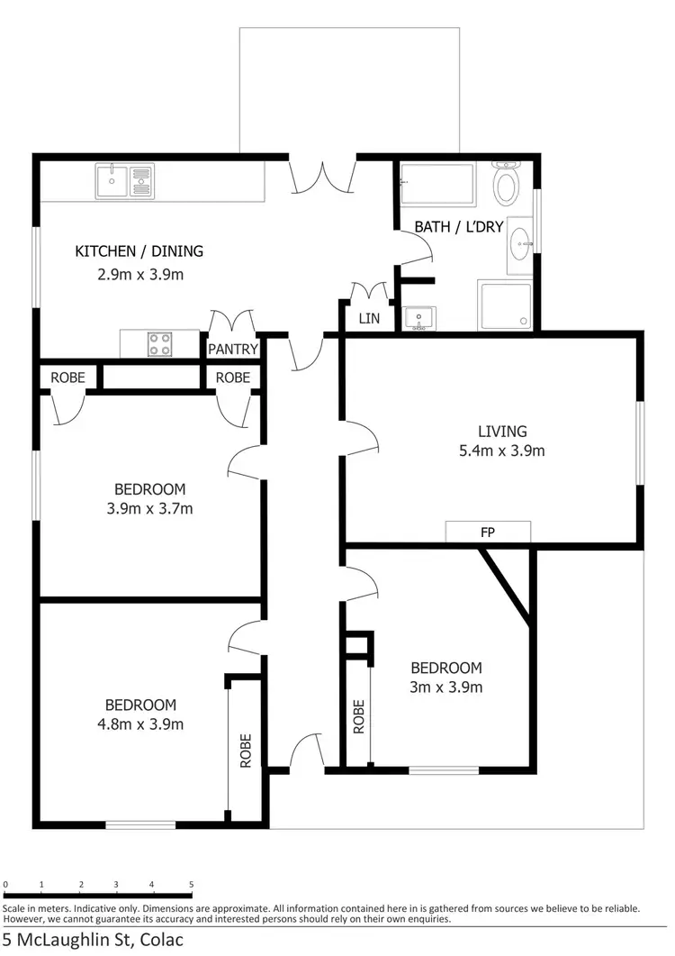 Floorplan of Homely house listing, 5 McLaughlin Street, Colac VIC 3250