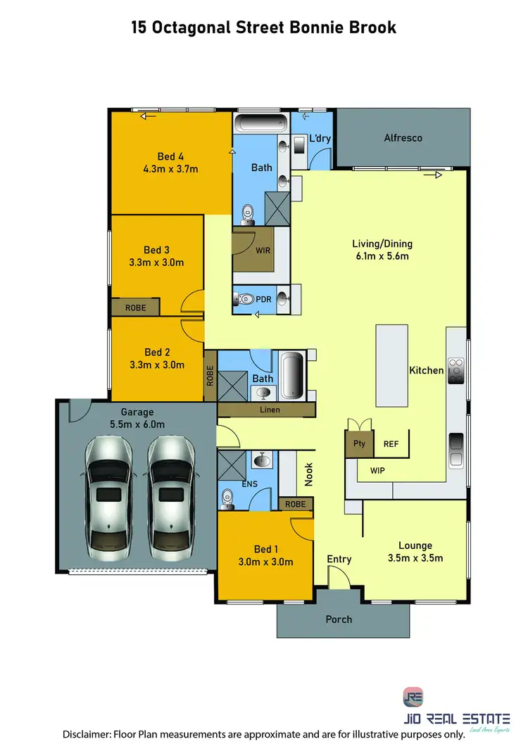 Floorplan of Homely house listing, 15 Octagonal Street, Bonnie Brook VIC 3335