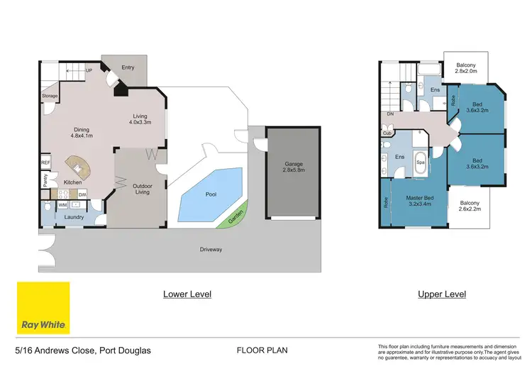 Floorplan of Homely townhouse listing, 5/16 Andrews Close, Port Douglas QLD 4877