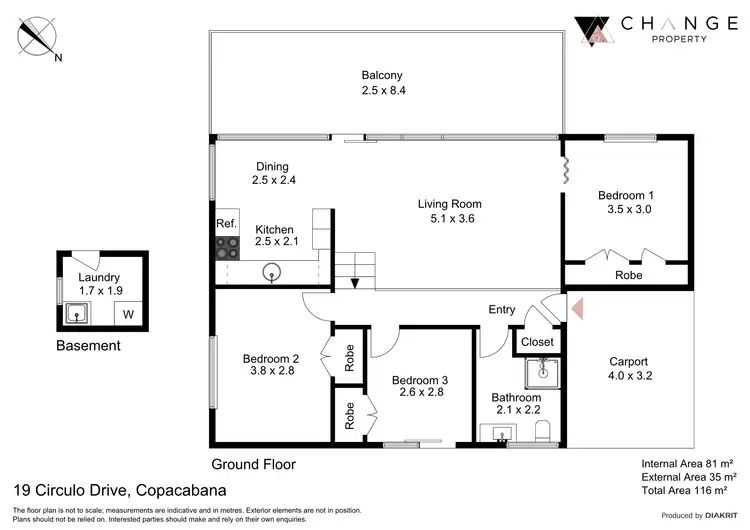 Floorplan of Homely house listing, 19 Circulo Drive, Copacabana NSW 2251