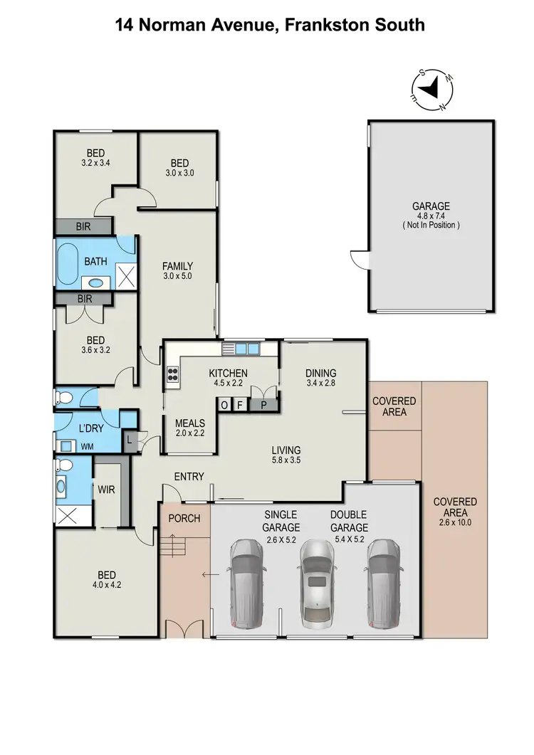 Floorplan of Homely house listing, 14 Norman Avenue, Frankston South VIC 3199