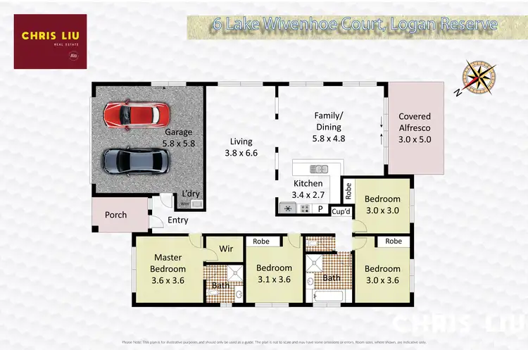 Floorplan of Homely house listing, 6 Lake Wivenhoe Court, Logan Reserve QLD 4133