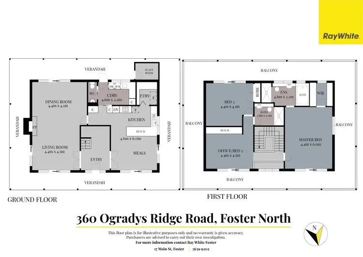 Floorplan of Homely house listing, 360 O'Grady's Ridge Rd, Foster VIC 3960