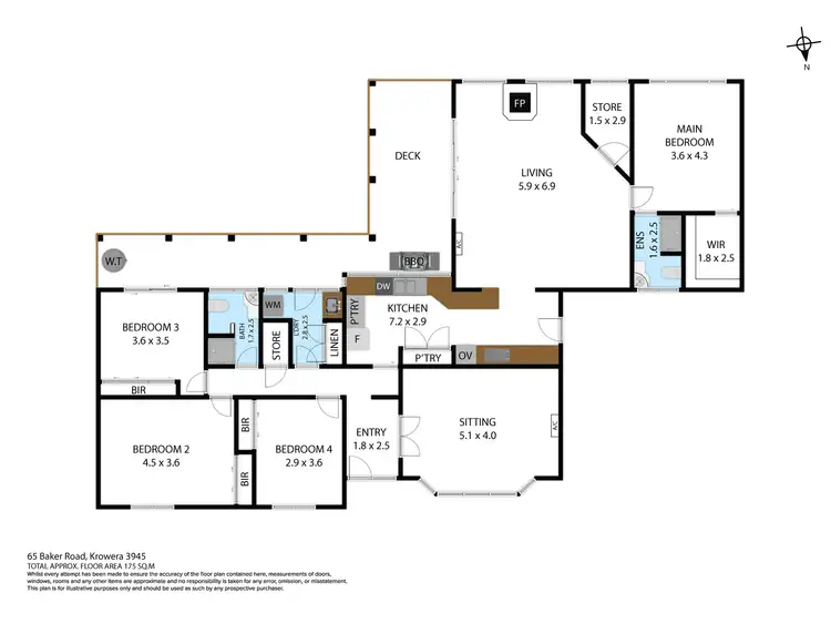 Floorplan of Homely rural property listing, 65 Baker Road, Krowera VIC 3945