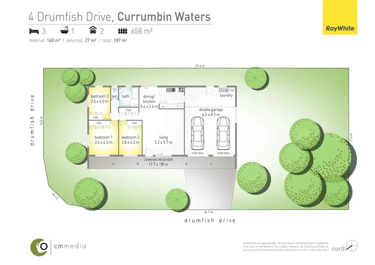 Floorplan of Homely house listing, 4 DRUMFISH DRIVE, Currumbin Waters QLD 4223