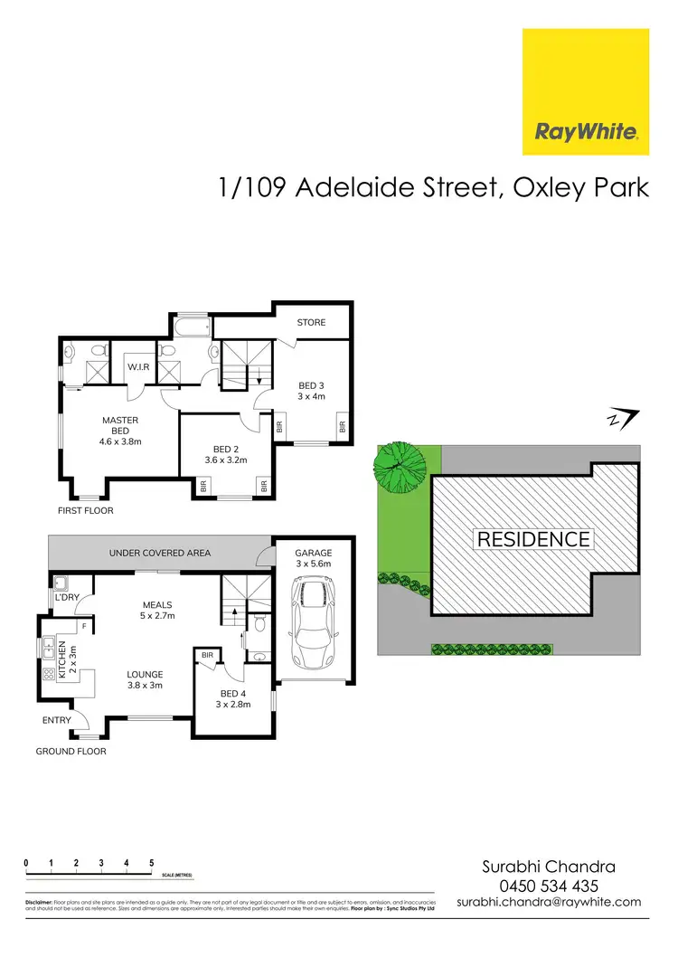 Floorplan of Homely townhouse listing, 1/109 Adelaide Street, Oxley Park NSW 2760